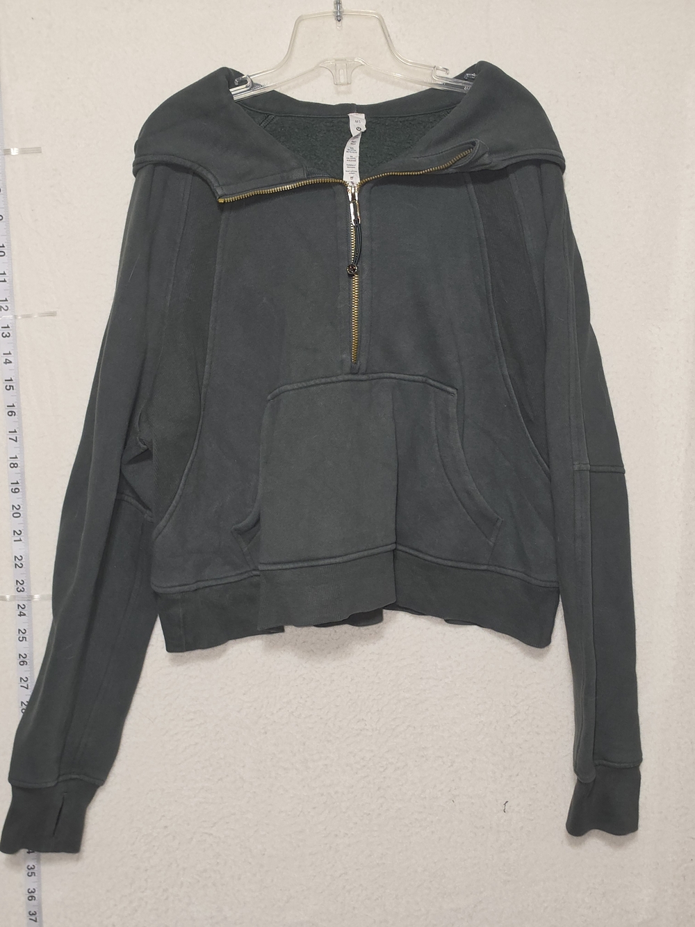 lululemon athletica Hunter Green half-zip hoodie